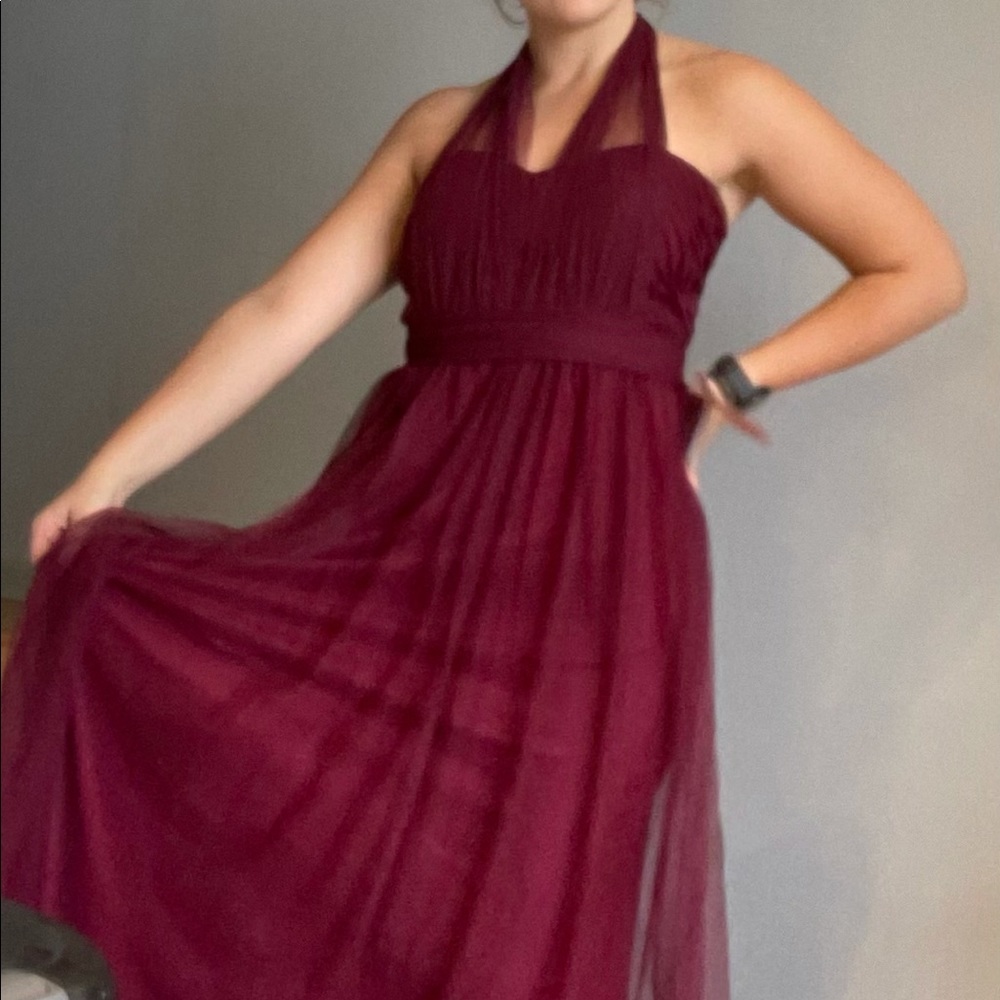 Birds Grey bridesmaid dress never worn